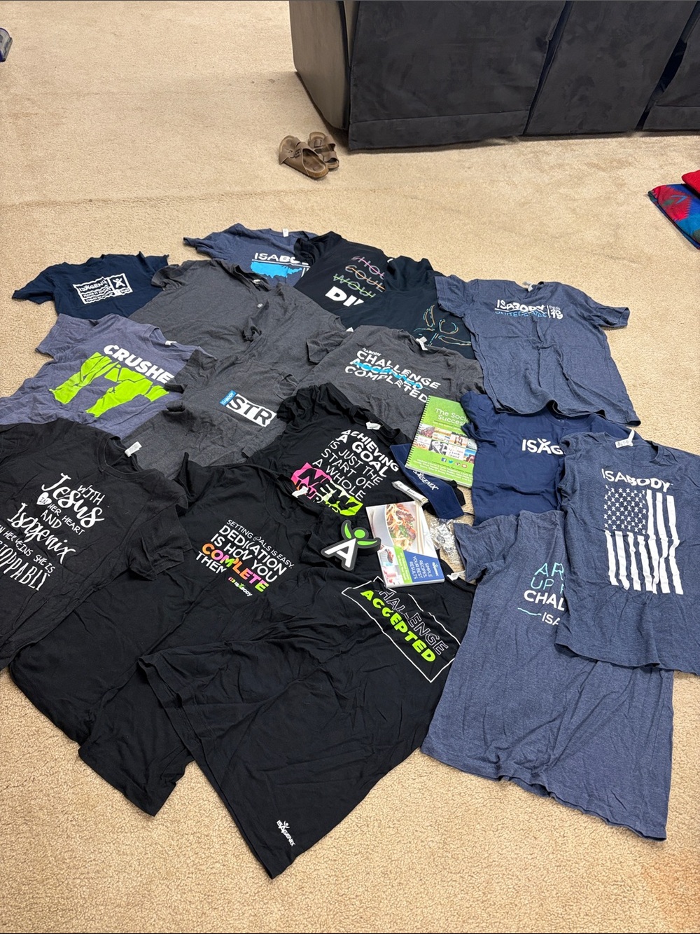 Isagenix Assorted Graphic Tees and Miscellaneous Items